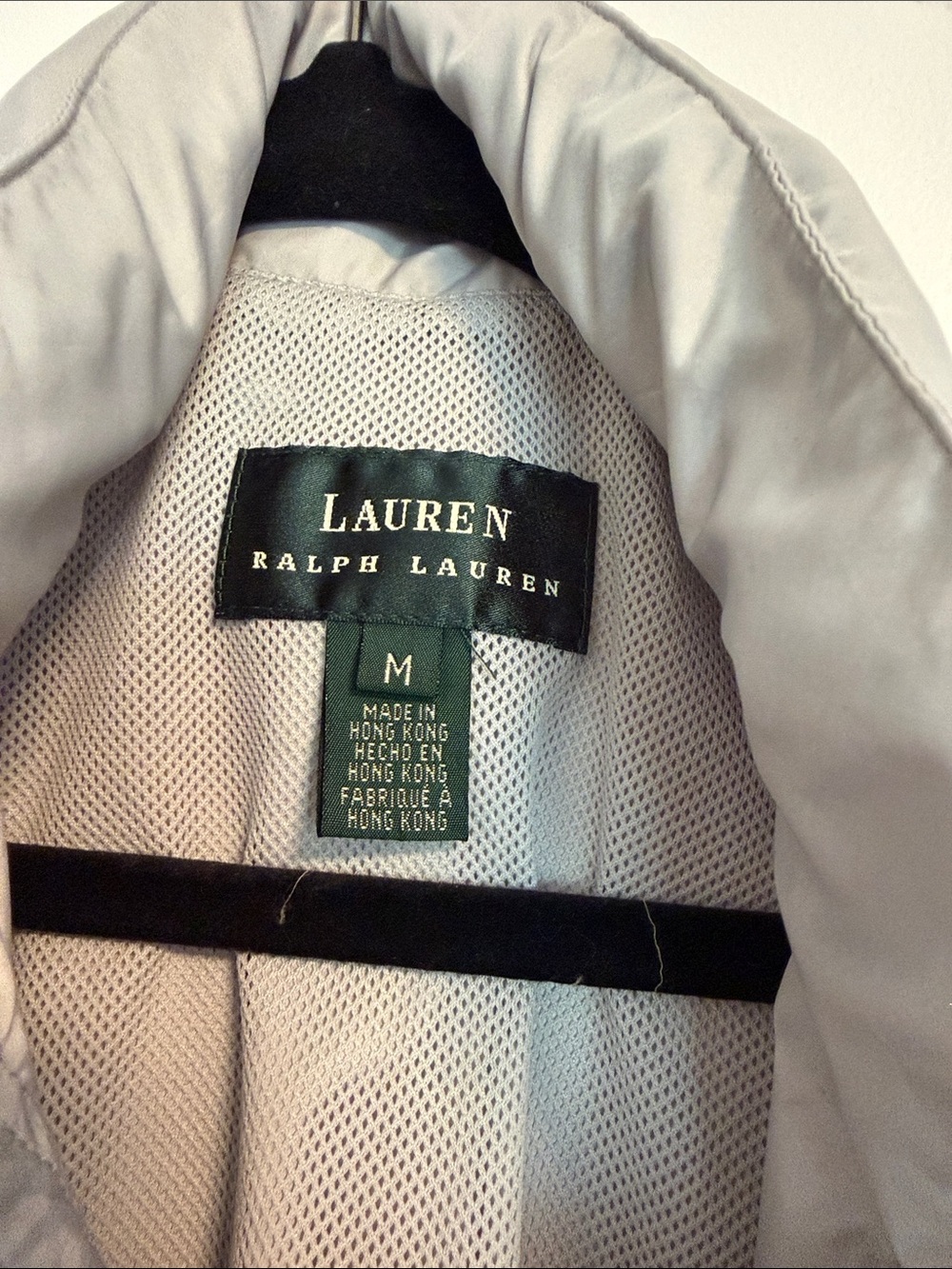 Ralph Lauren Sleeveless Vest with storaway hood Medium green gray